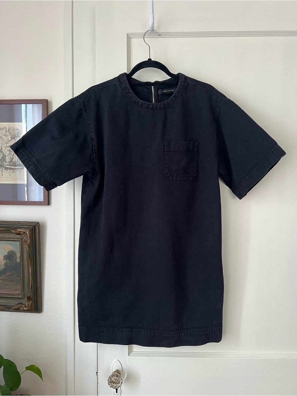 Marc Jacobs Black Denim Mini Dress